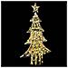 Albero di Natale con 160 LED Bianco caldo 150 cm PET - Foto miniatura 3