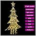 Albero di Natale con 160 LED Bianco caldo 150 cm PET - Foto miniatura 7