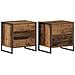 Comodino con cassetto 2 pcs Legno vecchio 50 x 39.5 x 50 cm - Foto miniatura 1