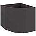 Vaso d'angolo Nero 60 x 60 x 50 cm Acciaio - Foto miniatura 1