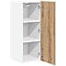 Armadio pensile Riga Rovere Artigiano e Bianco 30 x 31 x 80 cm - Foto miniatura 5