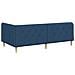 Cornice del letto ad angolo Blu 100 x 200 cm Tessuto - Foto miniatura 7