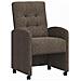 Sedie da Pranzo con Ruote 2 pcs Grigio scuro 57 x 67 x 98 cm - Foto miniatura 1