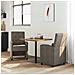 Sedie da Pranzo con Ruote 2 pcs Grigio scuro 57 x 67 x 98 cm - Foto miniatura 3