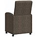 Sedie da Pranzo con Ruote 2 pcs Grigio scuro 57 x 67 x 98 cm - Foto miniatura 6