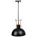 Lampada A Sospensione In Metallo Nero 25x25x32h - Foto miniatura 1