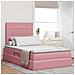 Letto con contenitore e materasso Rosa 120 x 200 cm Velluto - Foto miniatura 2