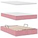 Letto con contenitore e materasso Rosa 120 x 200 cm Velluto - Foto miniatura 8