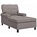 Chaise Lounge con cuscino Talpa 91 x 157 x 91 cm Tessuto - Foto miniatura 1