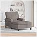 Chaise Lounge con cuscino Talpa 91 x 157 x 91 cm Tessuto - Foto miniatura 2