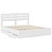 Struttura del letto Bianco 200 x 200 cm Legno Ingegnerizzato - Foto miniatura 5