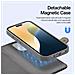 Cover Cartera per iPhone 16 Pro - Pelle /PU, Grigio - Foto miniatura 3