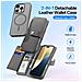 Cover Cartera per iPhone 16 Pro - Pelle /PU, Grigio - Foto miniatura 4