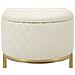 Panca Con Portaoggetti Vkh302-bianco-legno-120x40x43 Cm - Foto miniatura 7