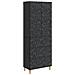 Set di armadi 2 pcs Nero 66 x 34,5 x 90 cm Legno ingegnerizzato - Foto miniatura 1