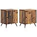 Armadio da Notte 2 pcs Legno antico 43 x 34,5 x 50 cm - Foto miniatura 1