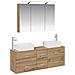 Set di mobili per il bagno 4 pcs Rovere Artigianale - Foto miniatura 1