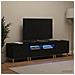 Mobile TV LED a 5 pezzi Nero Legno ingegnerizzato - Foto miniatura 4