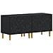Mobile TV LED a 5 pezzi Nero Legno ingegnerizzato - Foto miniatura 6