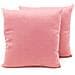 Coppia Cuscini Arredo Imbottiti Tessuto Ottoman In Tinta Unita Rosa Antico 41 50x50 Rosa Antico 41 - Foto miniatura 3