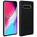 Cover Silicone Galaxy S10 Plus Semi-rigida Opaca Finitura Soft Touch Nero - Foto miniatura 1