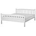 Letto King Size In Legno In Color Bianco, 160x200cm Giverny - Foto miniatura 1