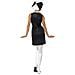 Costume Disco Quadri Bianchi E Neri Donna - Taglia: M - Foto miniatura 2