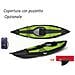 Canoa Gonfiabile Rush 1 Nera Con Pinna 045600-k - Foto miniatura 1