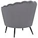 Poltrona In Velluto Grigio Lovikka - Foto miniatura 9