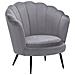 Poltrona In Velluto Grigio Lovikka - Foto miniatura 12