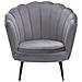 Poltrona In Velluto Grigio Lovikka - Foto miniatura 5