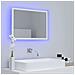 Specchio da Bagno con LED Bianco 60x8,5x37 cm in Acrilico - Foto miniatura 3