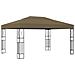 Gazebo con Luci a Stringa LED 3x4 m in Tessuto Grigio Talpa - Foto miniatura 2