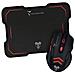 TM-M016-RED Techmade Kit Mouse USB + Tappetino Gaming Rosso - Foto miniatura 1