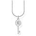 Collana Da Donna In Argento Sterling 925, Con Ciondolo A Forma Di Chiave E Stella, Lunghezza 38-45 Cm - Foto miniatura 1
