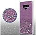 Custodia Compatibile Con Samsung Galaxy Note 9 In Viola Con Glitter - Coperchio Protettivo In Silicone Tpu Flessibile Con Glitter Scintillanti - Foto miniatura 4