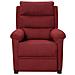 Poltrona Massaggiante Reclinabile Rosso Vino In Tessuto - Foto miniatura 2