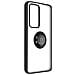 Cover Xiaomi 12t / 12t Pro Bimateria Anello Metallico Supporto Nera - Foto miniatura 3