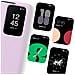 Custodia Protettiva S View Cover Per Galaxy S23 5g Con Finestra E Portacarte, Rosa - Foto miniatura 2