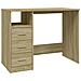 Scrivania Cassetti Rovere Sonoma 102x50x76 Cm Legno Multistrato - Foto miniatura 2
