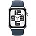 Watch SE GPS + Cellular Cassa 40mm in Alluminio Argento con Cinturino Sport Blu Tempesta - M /L - Foto miniatura 1