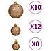 Set Palline Di Natale 111 Pz Oro Rosa In Polistirene - Foto miniatura 5