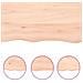 Ripiano a Parete 80x10x2 cm Legno Massello Rovere Non Trattato - Foto miniatura 3