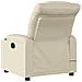 Poltrona Da Massaggiante Reclinabile Crema Similpelle - Foto miniatura 3