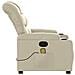 Poltrona Da Massaggiante Reclinabile Crema Similpelle - Foto miniatura 7