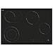 Piano in vetroceramica MKHC 7742 D-O BK 77 cm 4 zone cottura zona Colore vetro nero - Foto miniatura 1