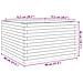 Fioriera Da Giardino Bianca 80x80x46 Cm Legno Massello Di Pino - Foto miniatura 3