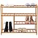 Scarpiera Scaffale Libreria Casa 5 Ripiani Legno Bambu 80x26x69cm Ingresso Casa - Foto miniatura 1