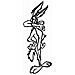 Willy Coyote - Adesivo Prespaziato - Colore Nero - 15cm - Foto miniatura 1