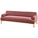 Divano 3 Posti Sosjo Tessuto Bordeaux - Foto miniatura 3